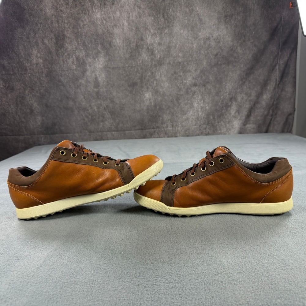 FootJoy Contour Casual Brown Leather Spikeless Golf Shoes Mens 10 M 54212 - Picture 4 of 10